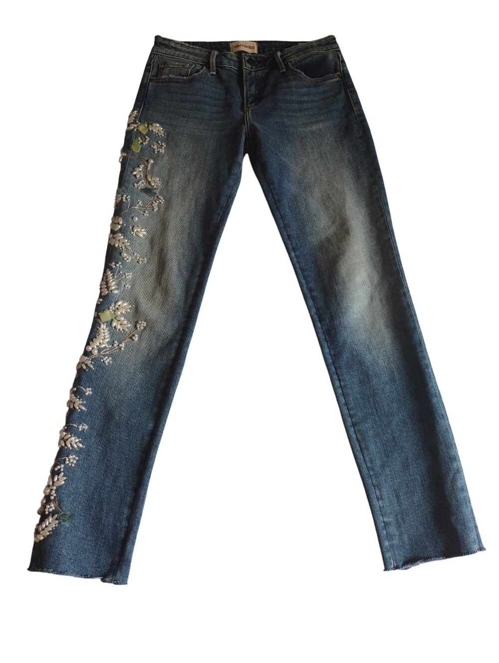 Driftwood 24 Jackie Floral Beaded Jeans